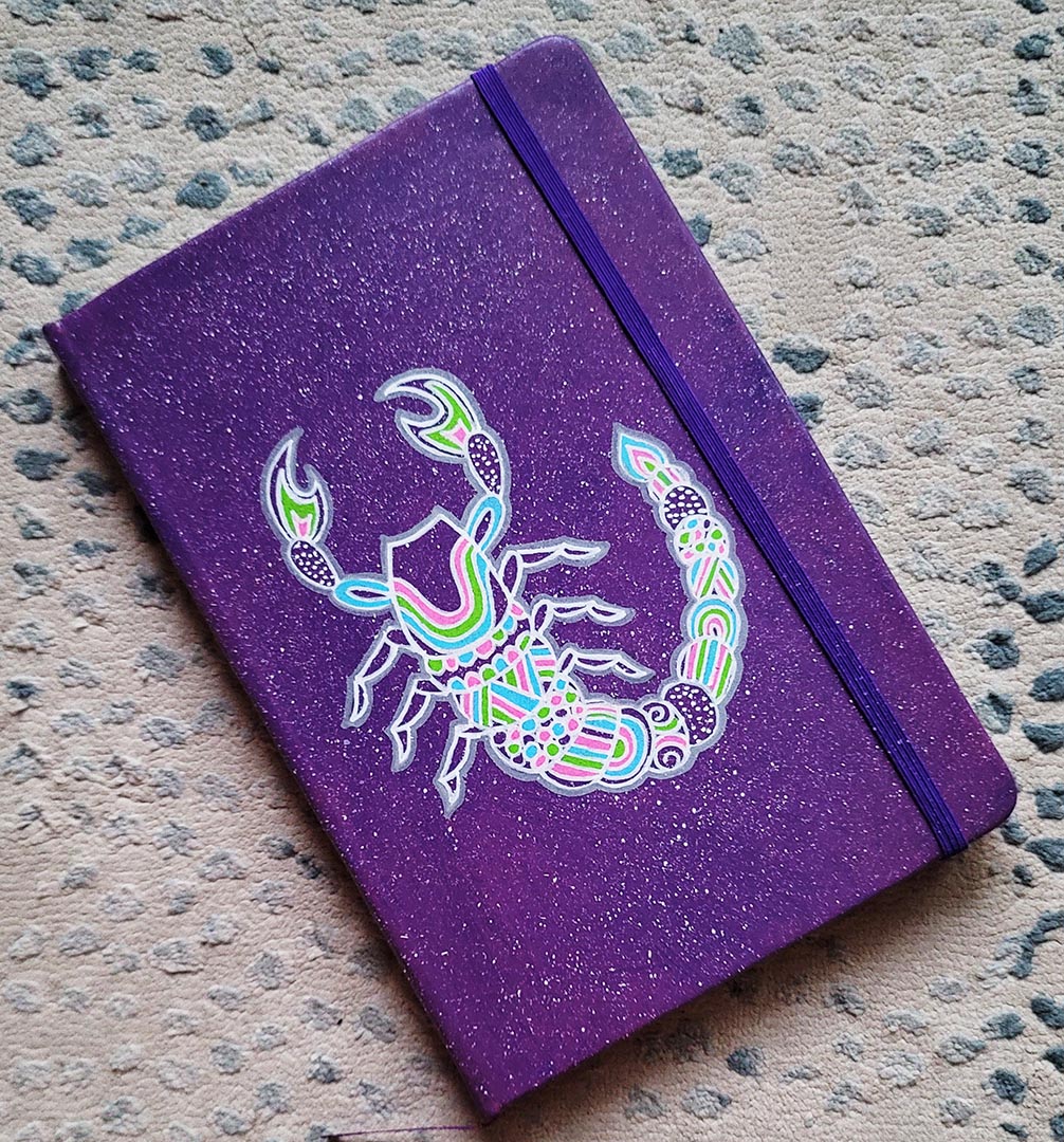 A Purple Galaxy Notebook