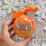 Orange Galaxy Ornament