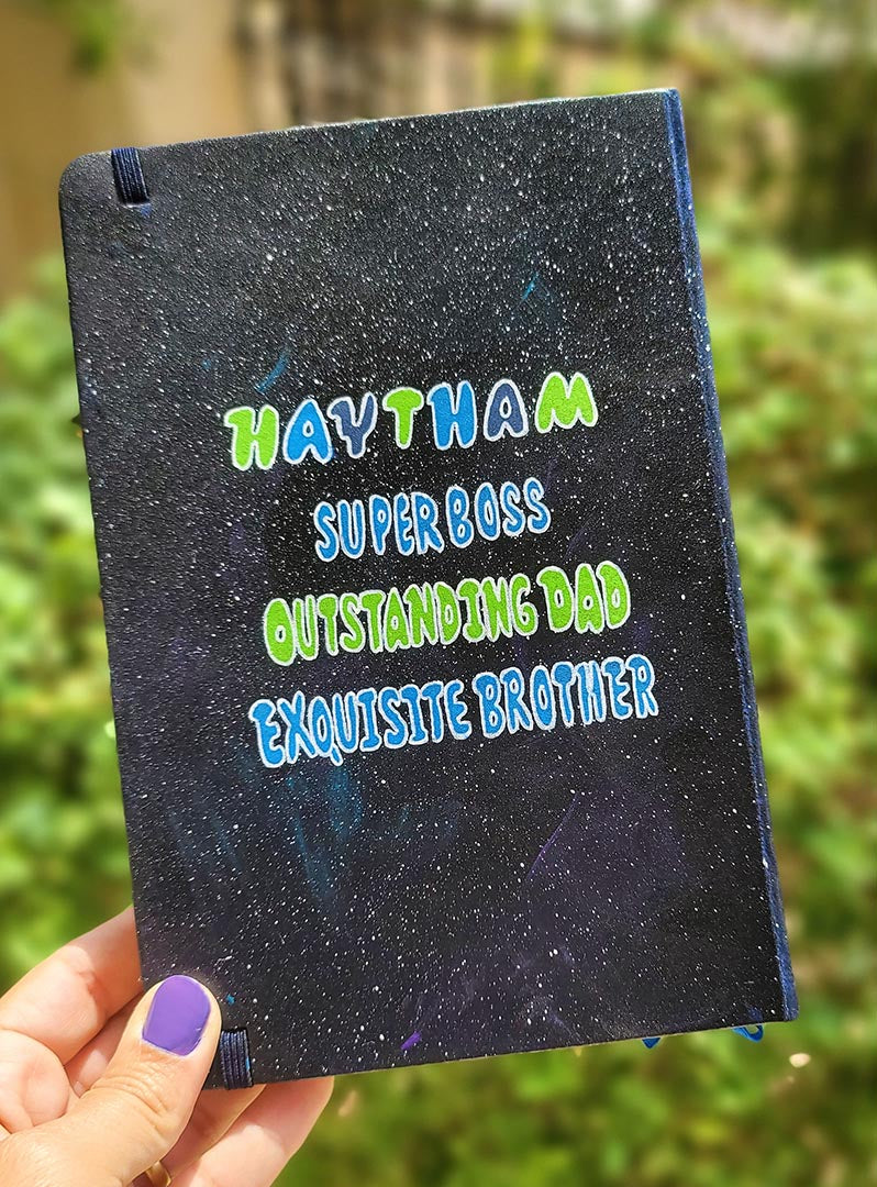 Black galaxy notebook