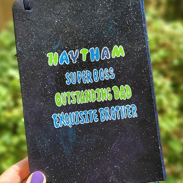 Black galaxy notebook