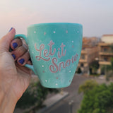 A Mint hand painted mug with the words 