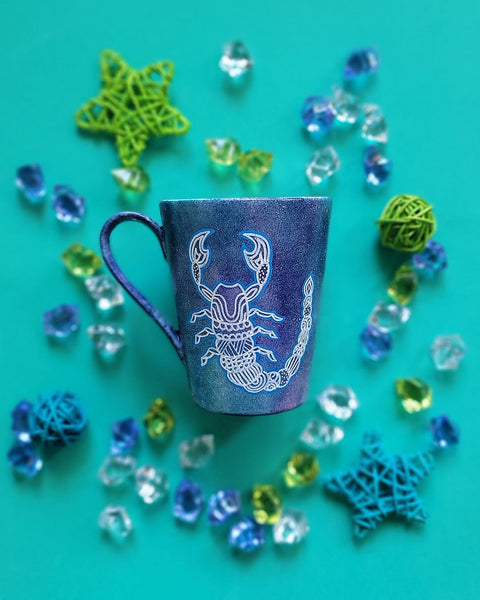 Scorpio Blue Mug