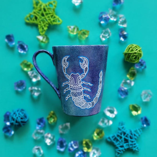 Scorpio Blue Mug