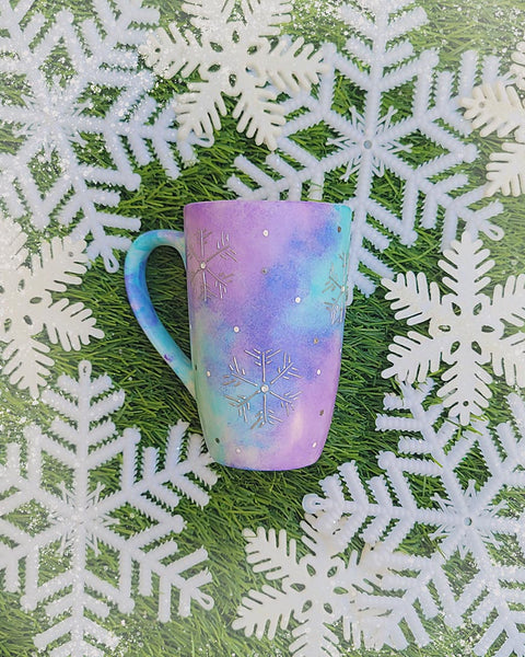 Blue Snowflakes mug