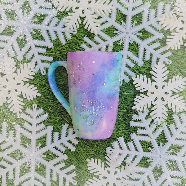 Blue Snowflakes mug