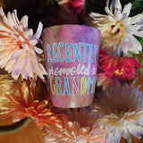 A Pastel Pink Hand painted mug with the words 