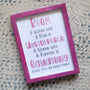 Pink Frame with Custom Quote