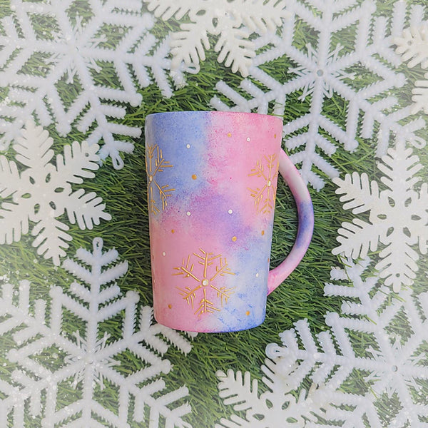 Pink Snowflakes mug