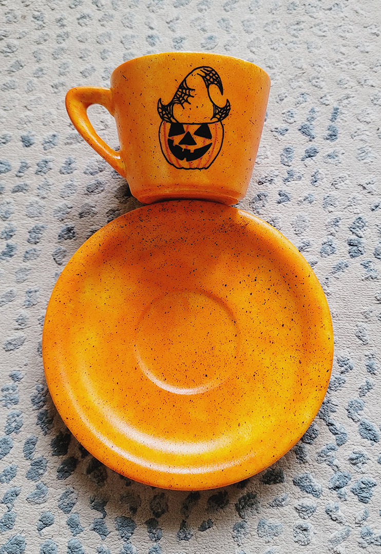 Pumpkin Cup and Saucer