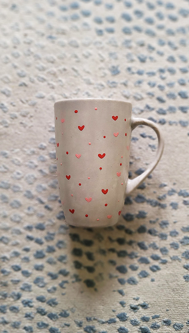 Red Hearts mug