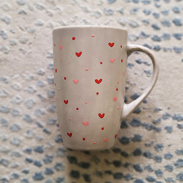 Red Hearts mug