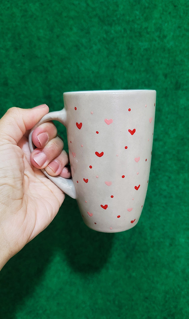 Red Hearts mug